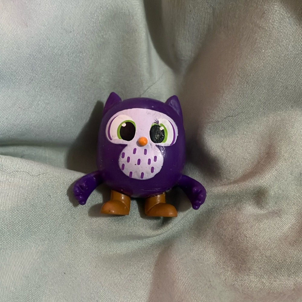 Purple Owl Figurine